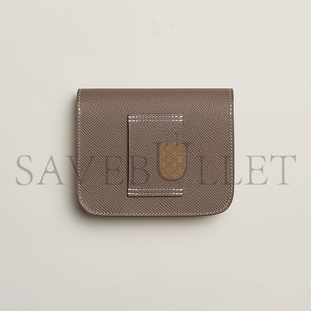 H**mes master constance slim wallet h082060ck18 (12.4*10.2*3cm)